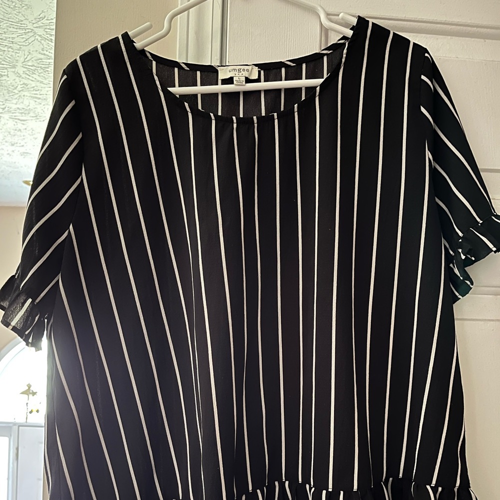 Black and white shirt